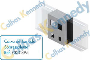 Acessórios para Calhas de Piso Duto BS - Caixa de Tomada Sobressalente