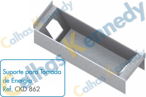 Acessórios para Calhas de Piso Duto BS - Suporte para Tomada de Energia