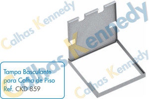 Acessórios para Calhas de Piso Duto BS - Tampa Basculante para Calha de Piso